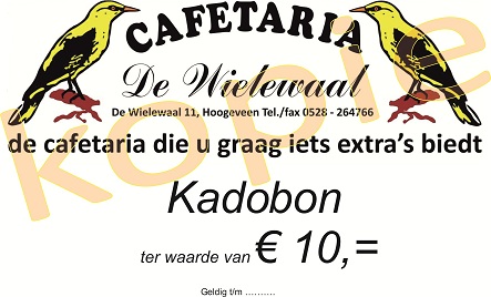 kadobon cafetaria de wielewaal